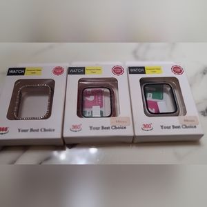 3 Pack Hard Case Compatible for Apple Watch SE Series 6 5 4 44mm